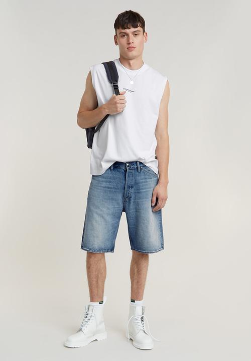 G-STAR - Denim loose short bright valiant denim r - sun faded blue donau
