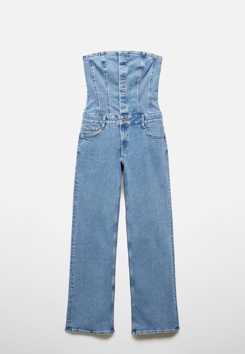 MANGO - One-Piece Suit Danielle - Open-Blue