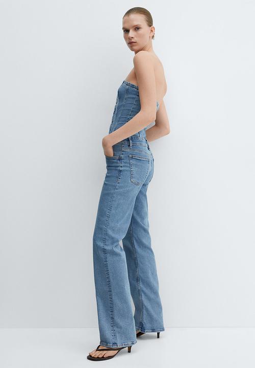 MANGO - One-Piece Suit Danielle - Open-Blue