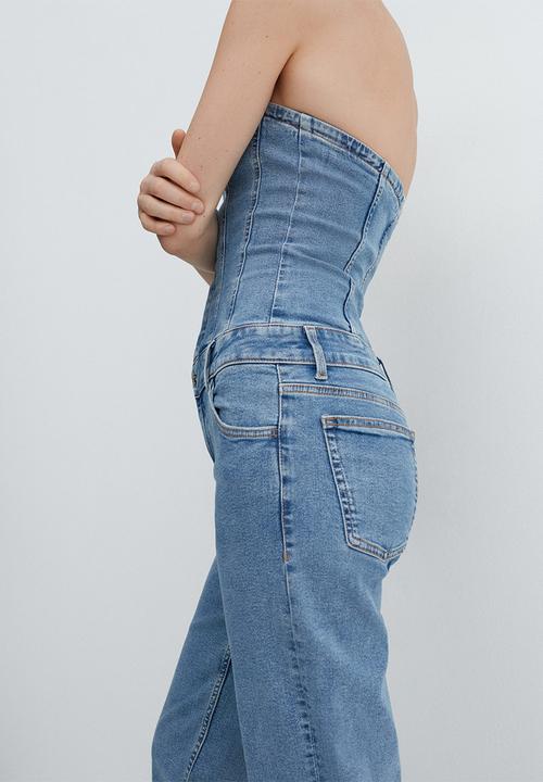 MANGO - One-Piece Suit Danielle - Open-Blue