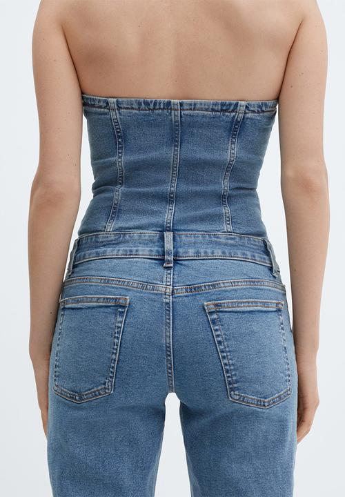 MANGO - One-Piece Suit Danielle - Open-Blue