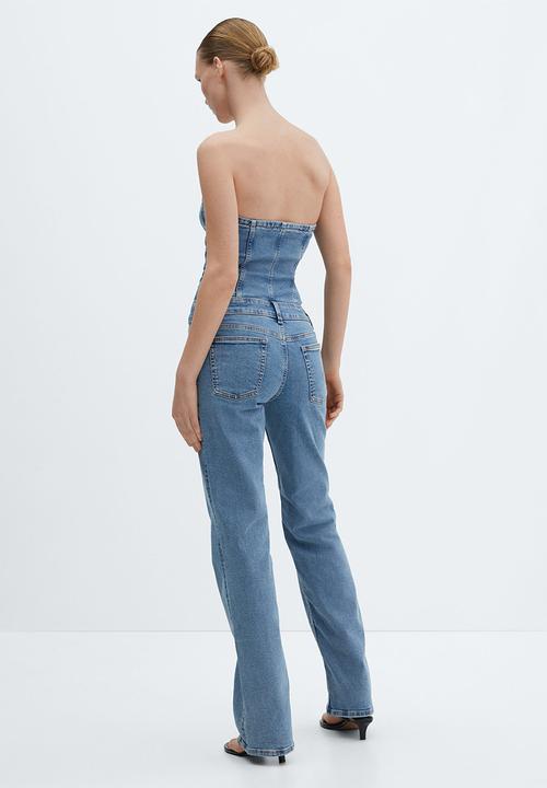 MANGO - One-Piece Suit Danielle - Open-Blue