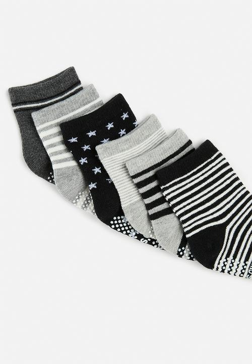 Pop Candy - 12 Pack ankle socks - grey