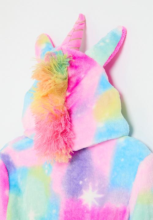 Pop Candy - Tie dye hooded gown - multi