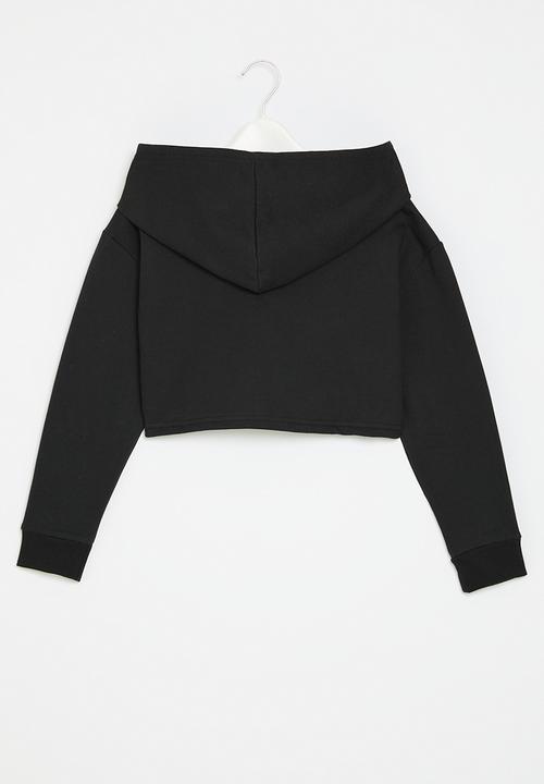 Pop Candy - Crop hoodie - black