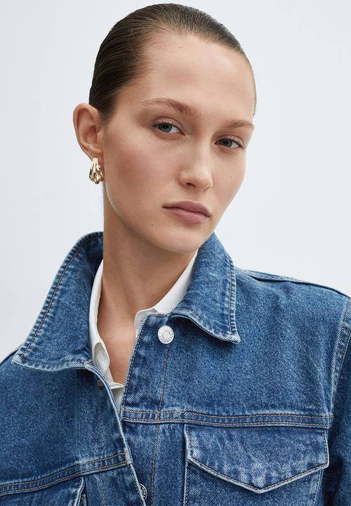 MANGO - Jacket susan - open-blue