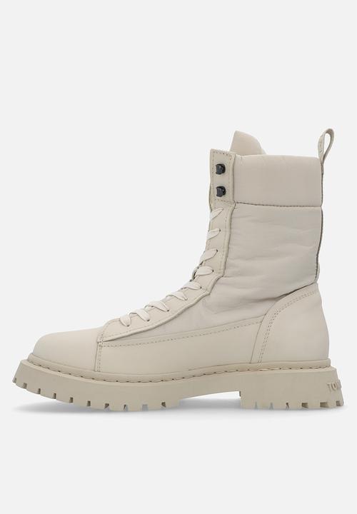 Tommy Hilfiger - Tjm military boot lace up - cream 