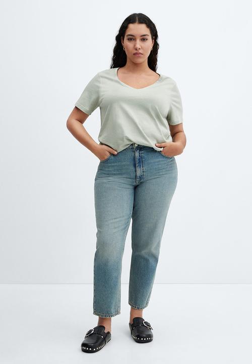 MANGO - Plus t-shirt chalapi - green