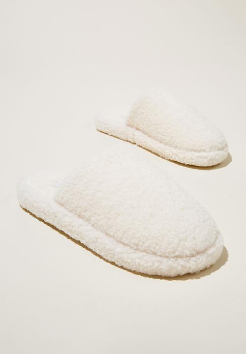Cotton On - Cosy teddy scuff - gardenia