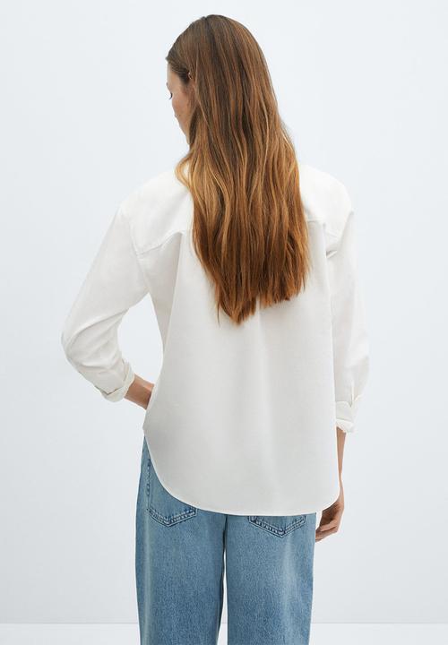 MANGO - Shirt marble - neutral