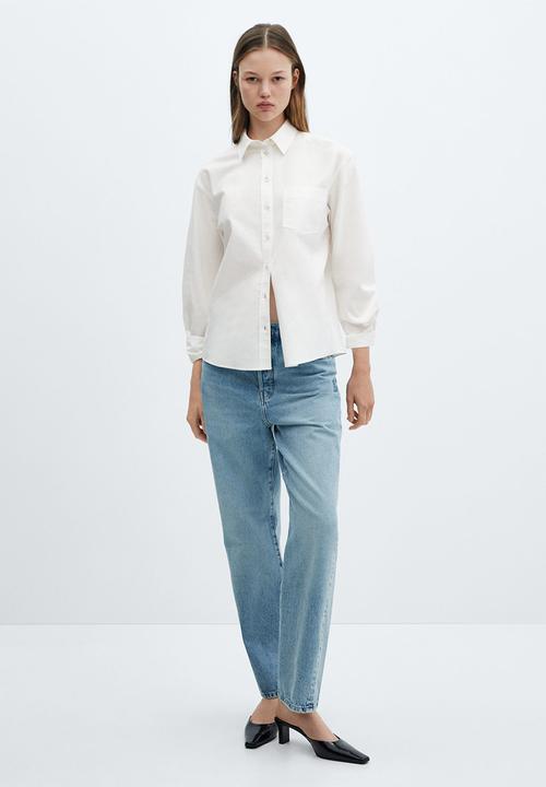 MANGO - Shirt marble - neutral