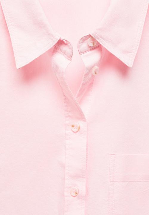MANGO - Shirt marble - light pastel pink