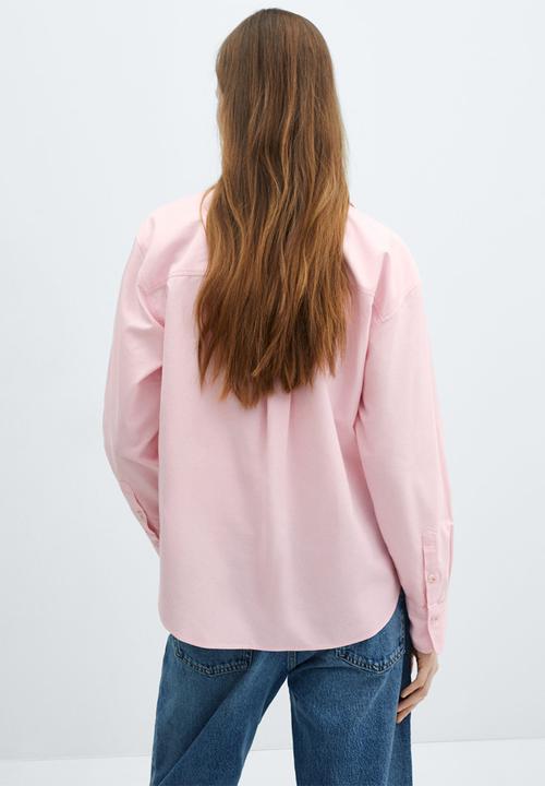 MANGO - Shirt marble - light pastel pink