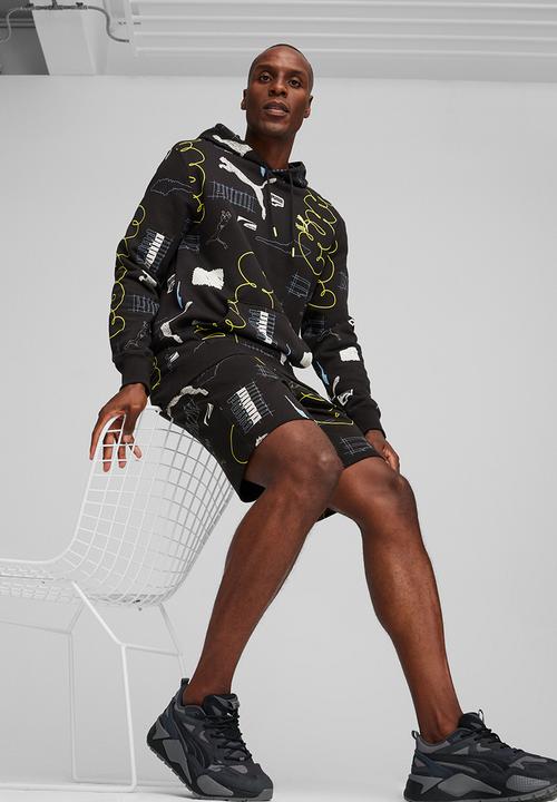 PUMA - CLASSICS BRAND LOVE AOP Hoodie TR-PUMA Black-AOP