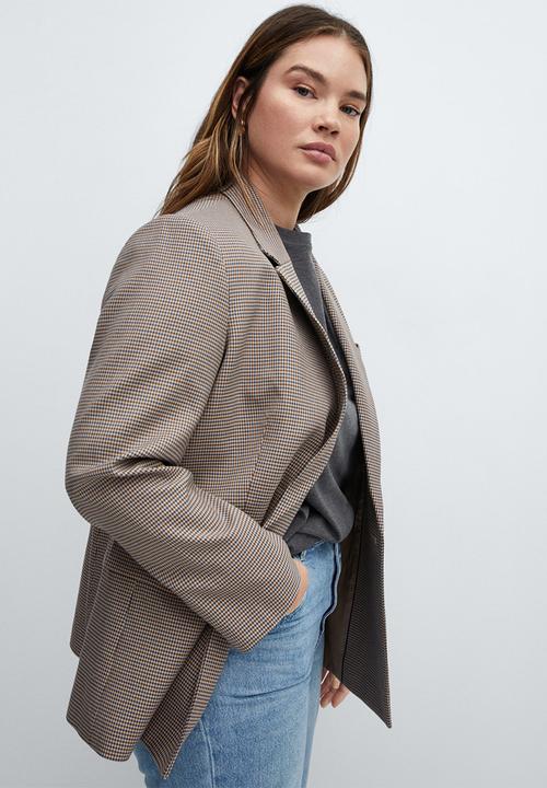 MANGO - Plus Blazer Charlota - Light Beige