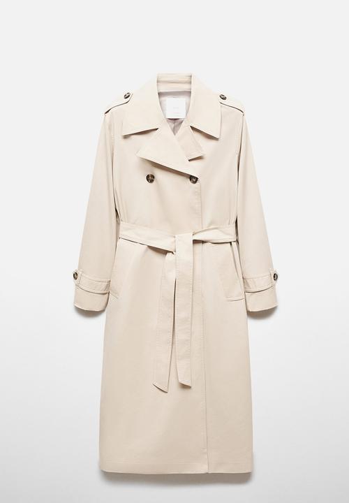 MANGO - Plus Trench Coat Angela - Beige