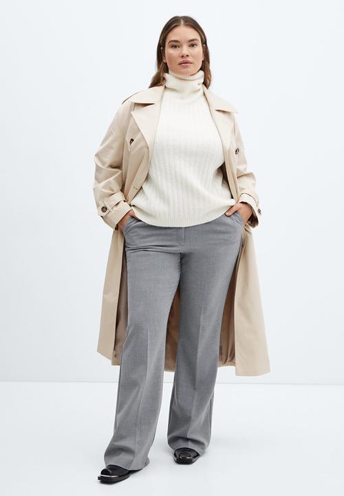 MANGO - Plus Trench Coat Angela - Beige