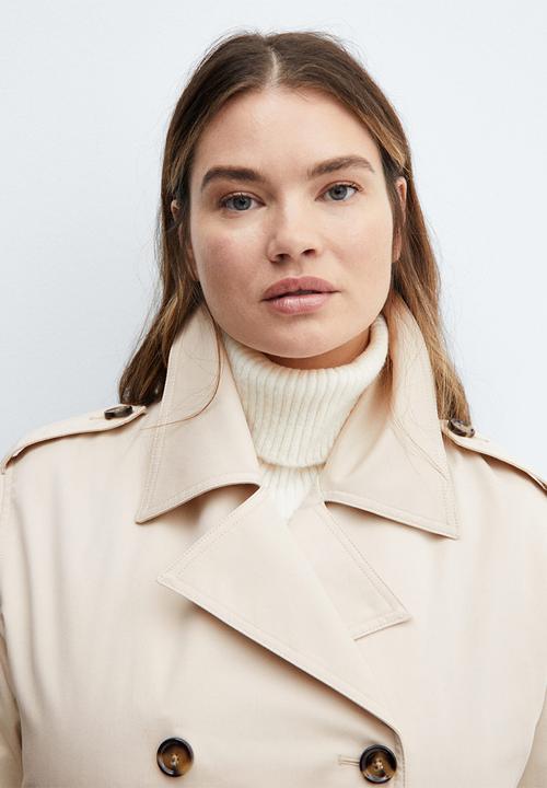MANGO - Plus Trench Coat Angela - Beige