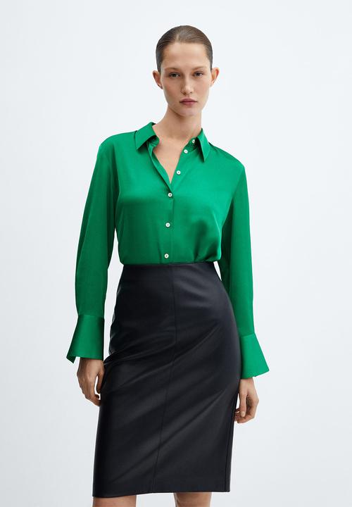 MANGO - Shirt ideale - green