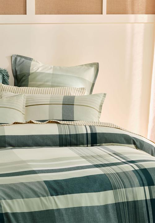 Linen House - Levon duvet cover set - jade