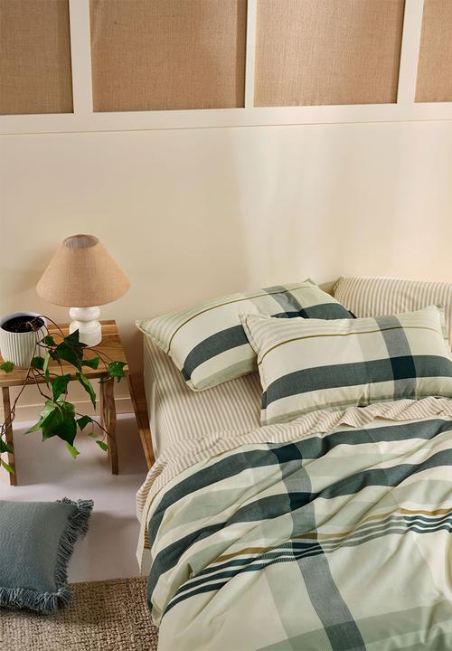 Linen House - Levon duvet cover set - jade
