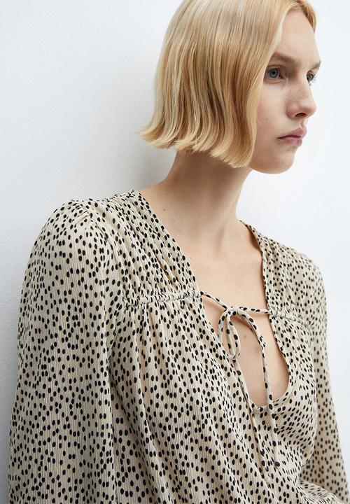 MANGO - Blouse pomelo - light beige