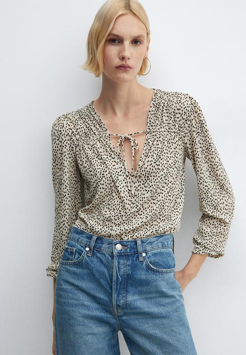 MANGO - Blouse pomelo - light beige