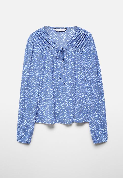 MANGO - Blouse pomelo - medium blue