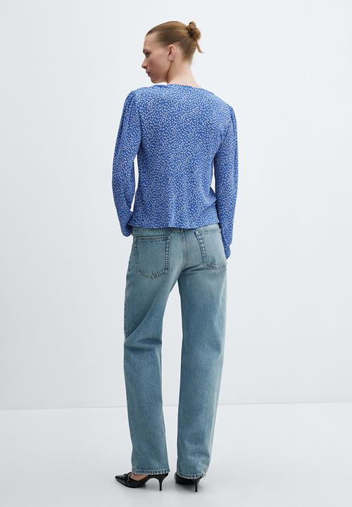MANGO - Blouse pomelo - medium blue
