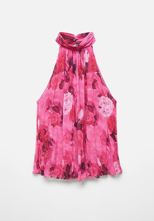 MANGO - Blouse jasmin - bright pink