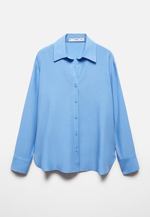 MANGO - Shirt lima - mid-blue