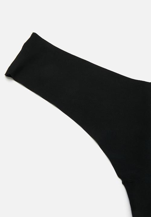 Cotton On - The Invisible G String Brief 3 Pack - Black/Black/Black