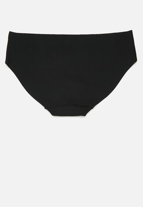 Cotton On - The Invisible Bikini Brief 3 Pack - Black/ Black/Black