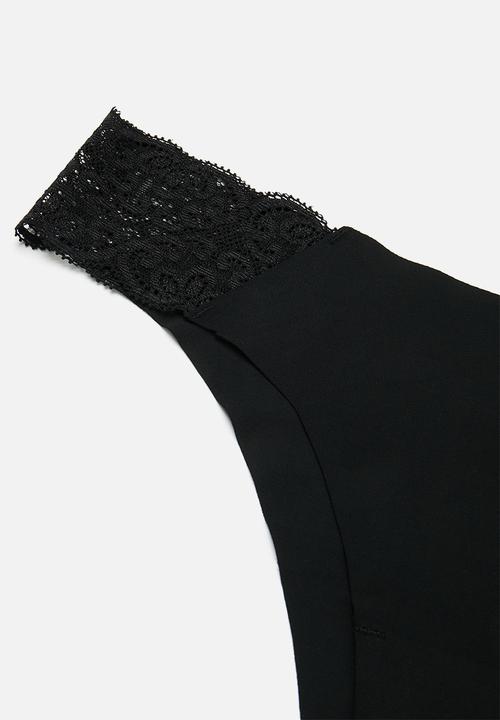 Cotton On - Party Pants Seamless Brasiliano Brief 3 Pack - Black/Black/Black