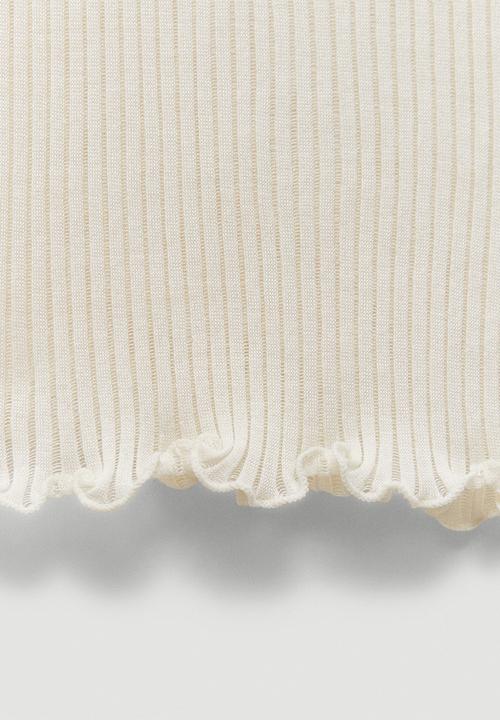 MANGO - T-shirt seda - white