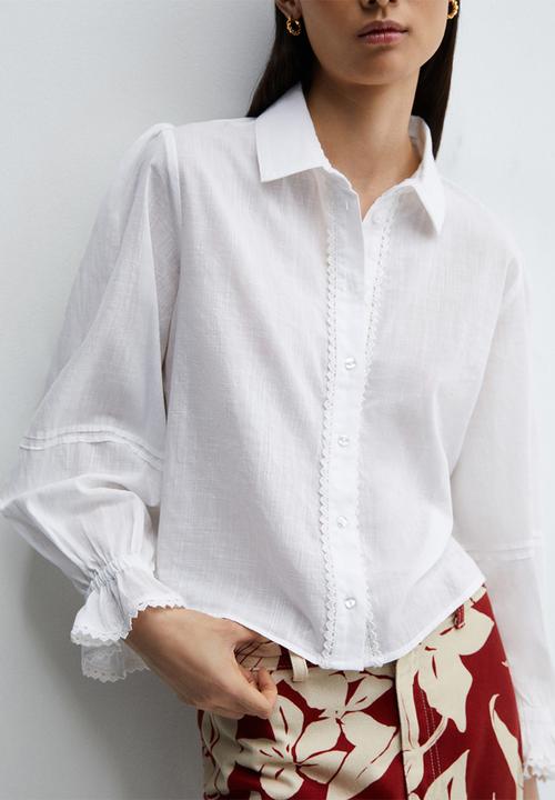 MANGO - Blouse tulipa-h - light beige