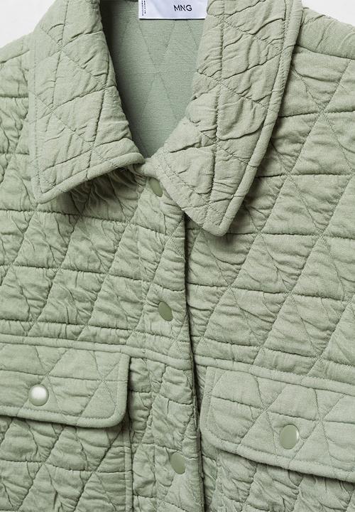 MANGO - Waistcoat limba - light/pastel green