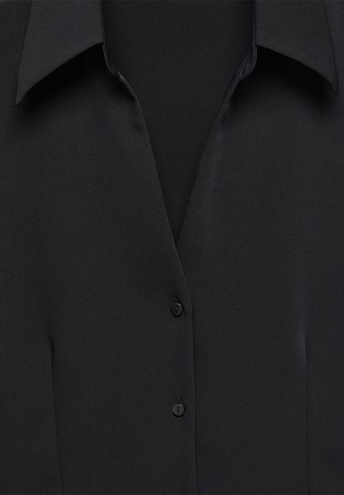 MANGO - Shirt ochi - black