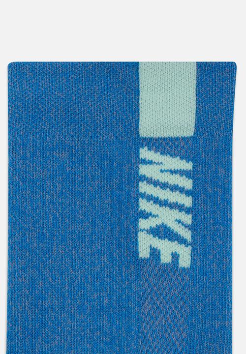 Nike - Run Multiplier Crew Socks (2 Pairs) - blue
