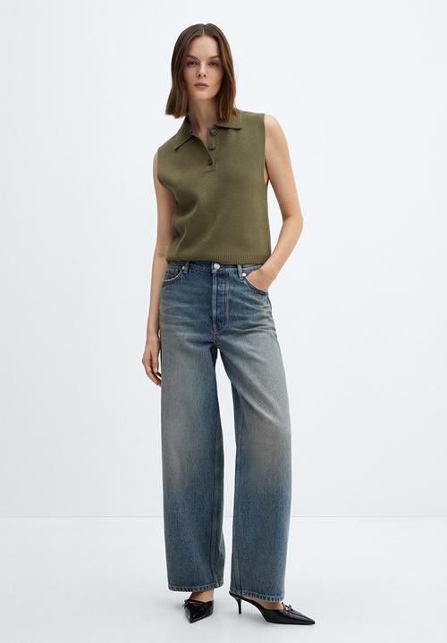 MANGO - Waistcoat riccio - beige/khaki