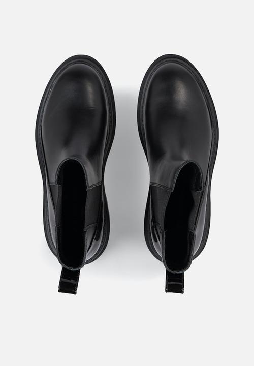 Calvin Klein - Chunky boot chelsea leather mg sat - triple black