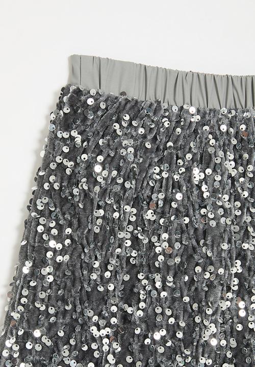 Pop Candy - Sequined skirt - grey