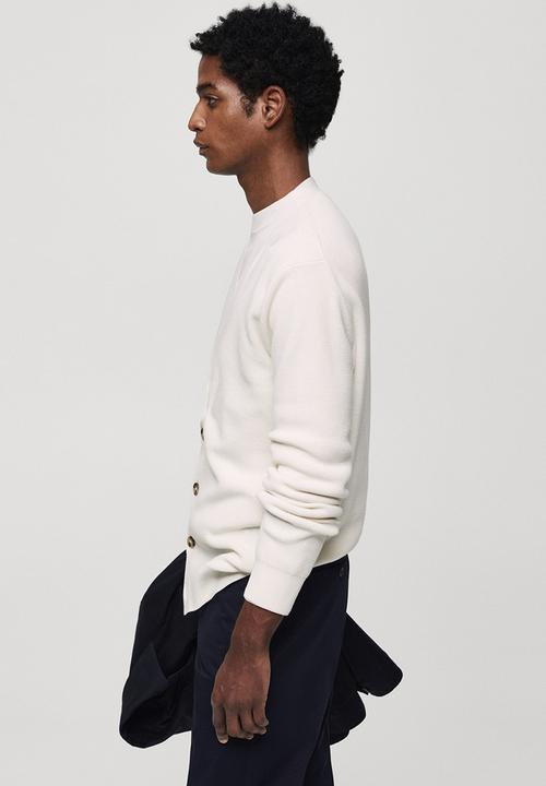 MANGO - Cardigan cottonc - off white