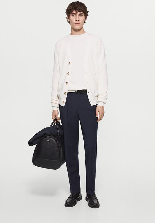 MANGO - Cardigan cottonc - off white