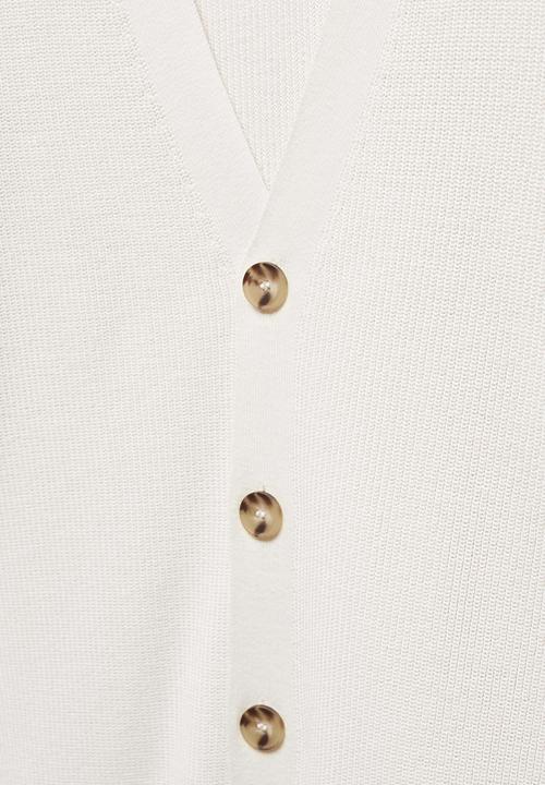 MANGO - Cardigan cottonc - off white