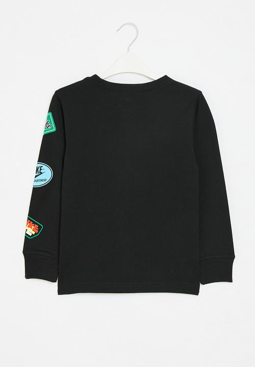 Nike - Nkb retro sticker long sleeve tee - black