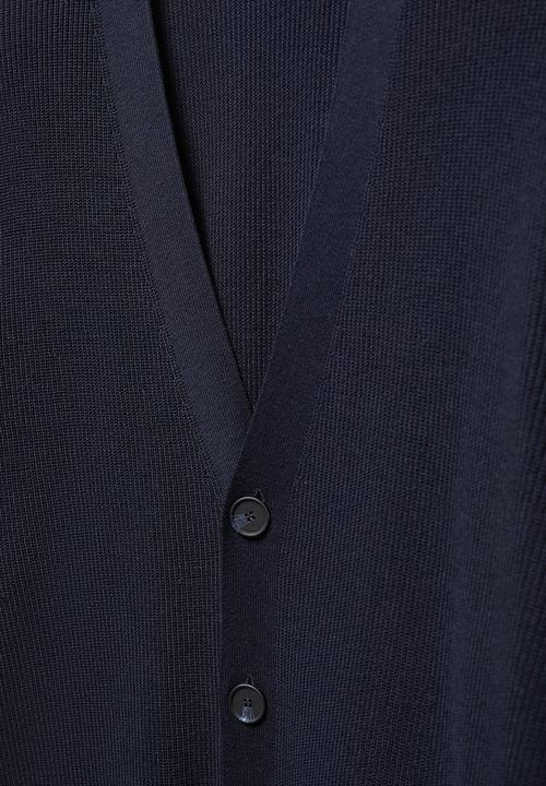 MANGO - Cardigan cottonc - navy