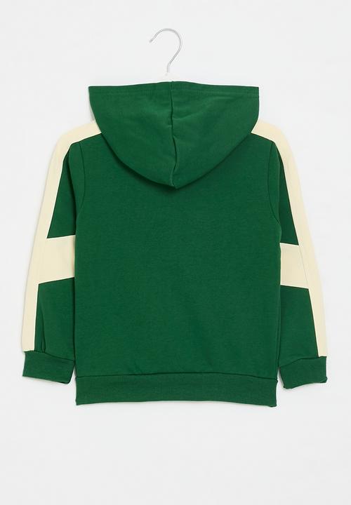 Pop Candy - Colour block hoodie - green