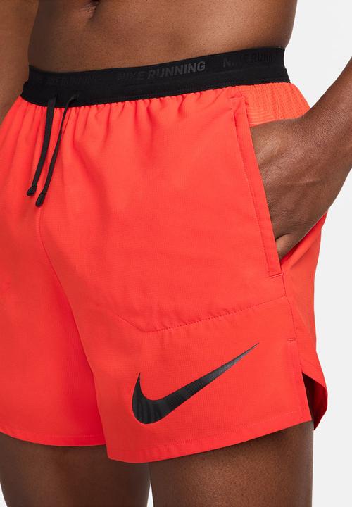 Nike - Flex Stride Run Energy 5" Shorts- picante red/blackanthracite/black