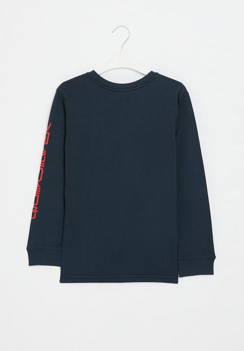 Quiksilver - Comp logo long sleeve bu1 - dark navy